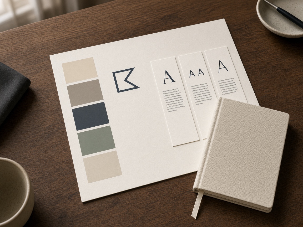 Full identity from a brief — example output