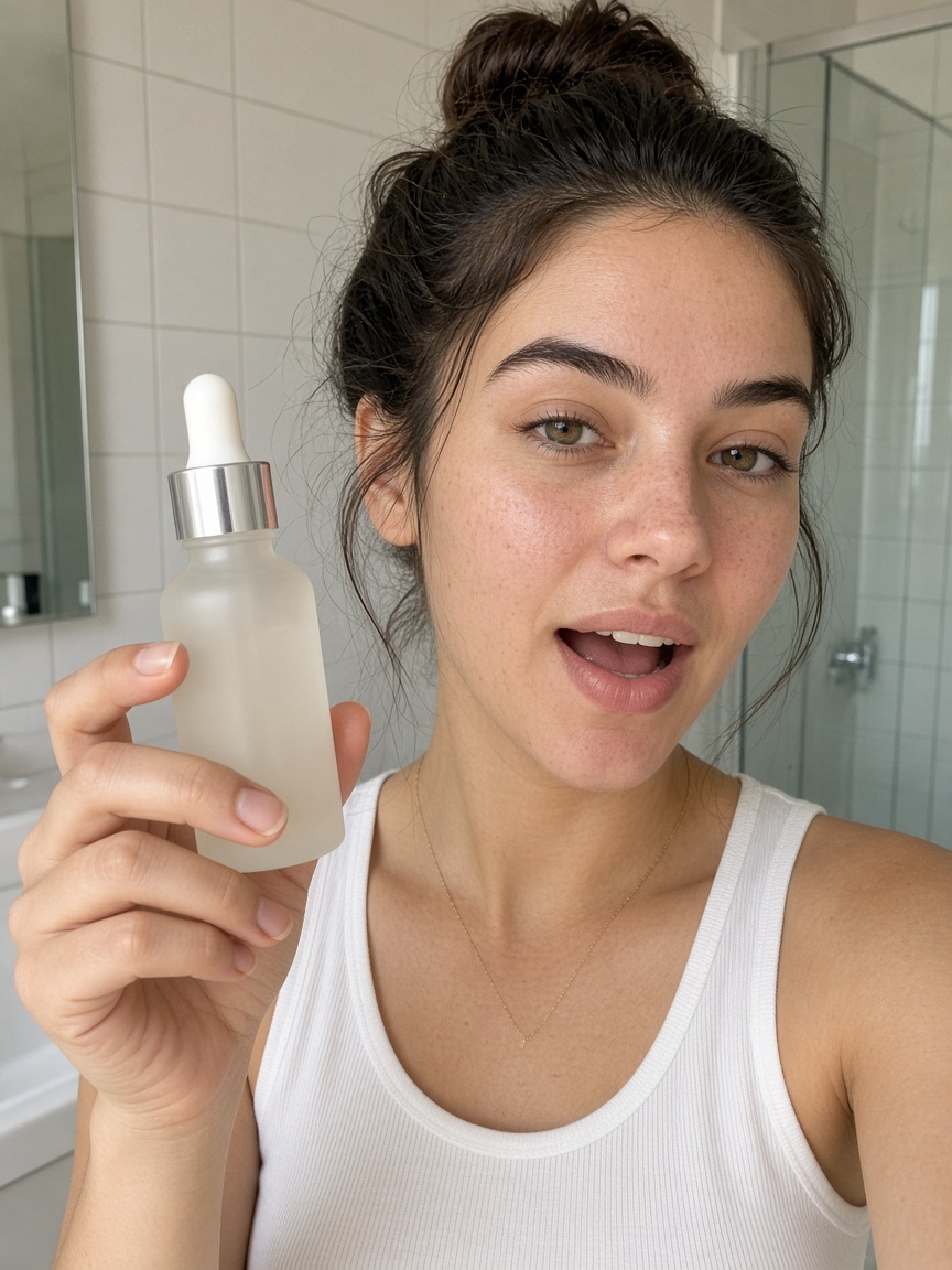 Selfie-pitch voor de camera