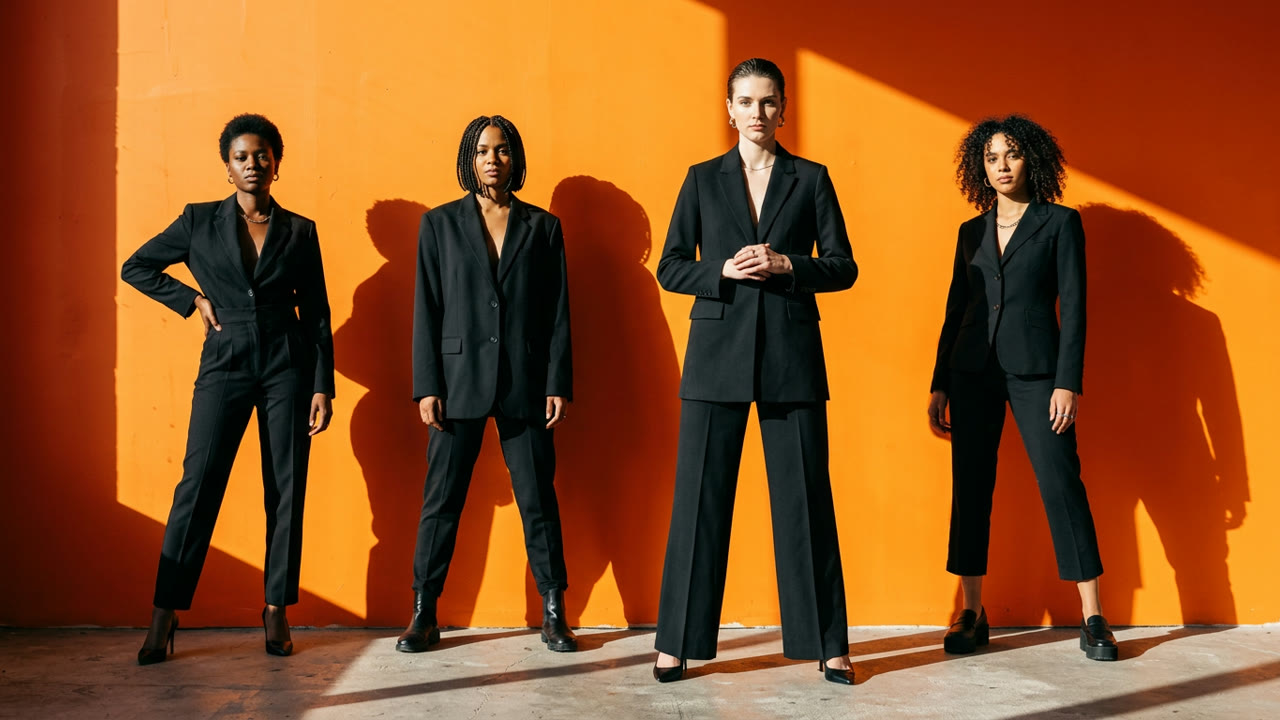 スタイリングされた装いのファッション